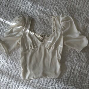 Open edit cropped blouse